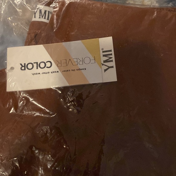 YMIJeans Women’s Plus Hyperstretch Forever Color Skinny Pants Copper Size1X  NWT - Picture 7 of 7